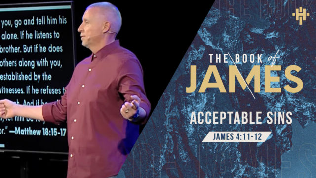 Acceptable Sins (Part 1)