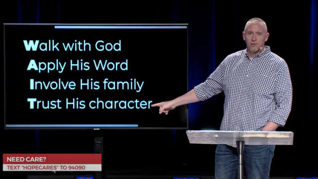 Week 5: God is Working in our Waiting